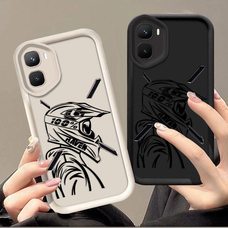 Flexible Silicone Case For Infinix GT 50 Pro GT 30 Protective Cover Shockrpoof Driver Print Pattern Funda