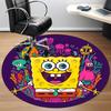 1pc Sponge Bob Chair Carpet for Office Non Slip, Machine Washable Rug for Office, Room Holiday Decor for Christmas, Birthday Polyester