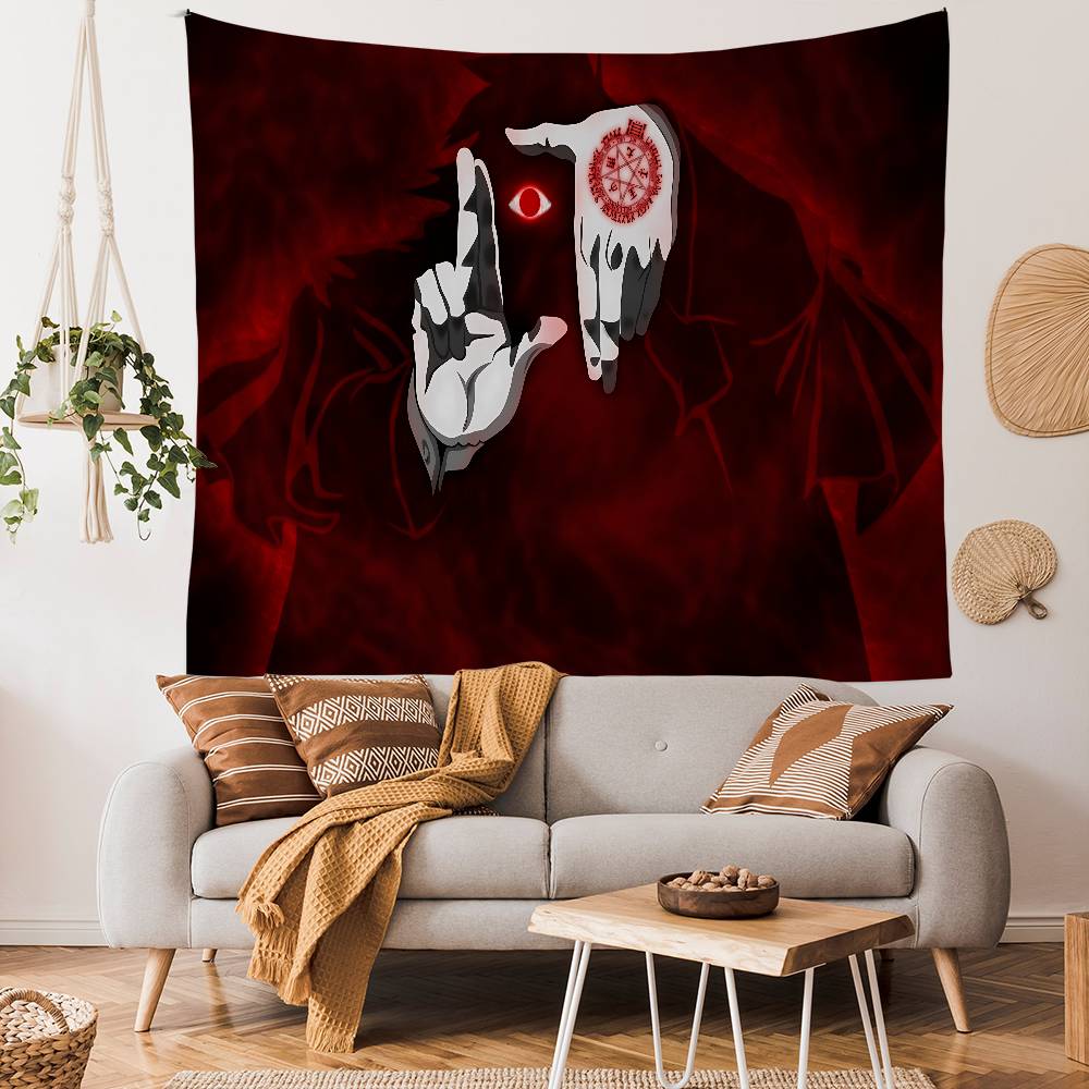 Anime Hellsing DIY Wall Tapestry For Living Room Home Dorm Decor Wall Art Decor