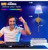 Punch-Free RGB Wall Light with Remote Control for Bedroom or Living Room