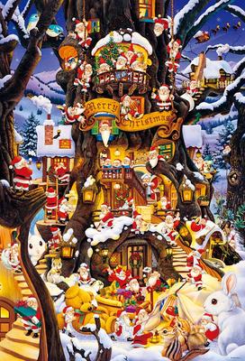 Em Beverly 1000 Piece Jigsaw Puzzle To Forest x [Made Japan] Papai Noel (49 72 cm) 1000-005