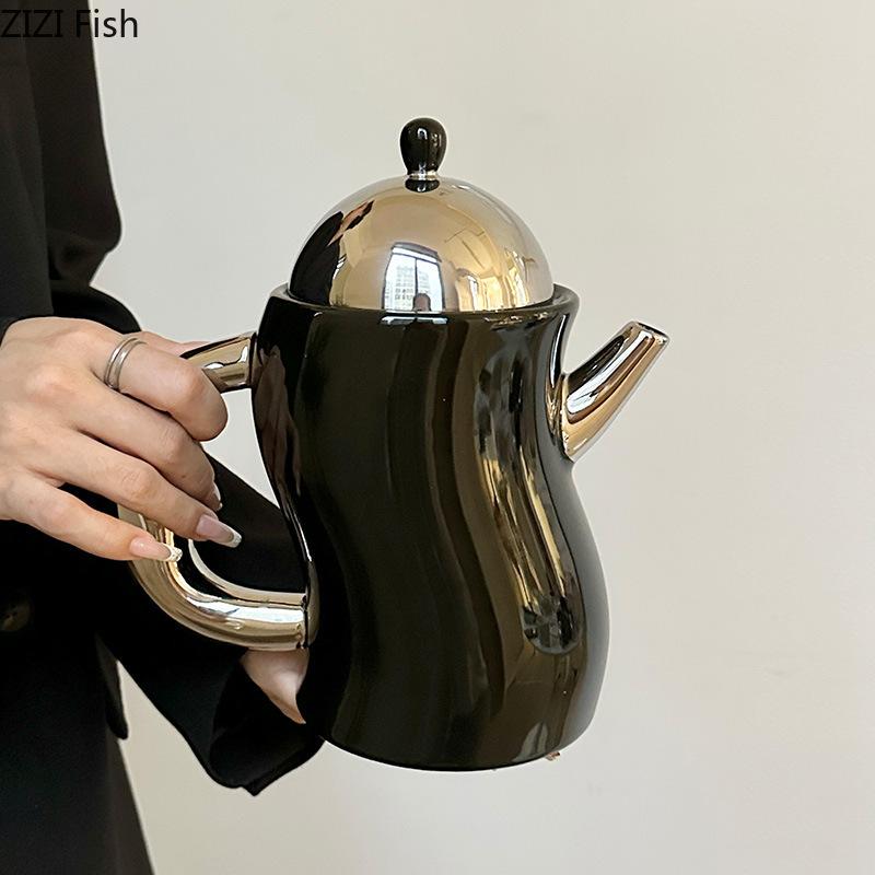 Creative Bending Design Coffee Mug Ceramic Cups Dining Table Milk Mugs Afternoon Tea Teacup Water Cup Fruits Juice Container