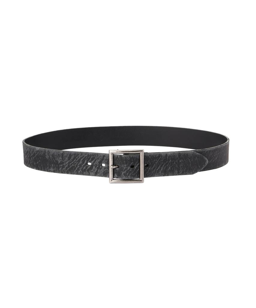 AVIREX CRACK LEATHER BELT Men's L 010 black 783-5971004