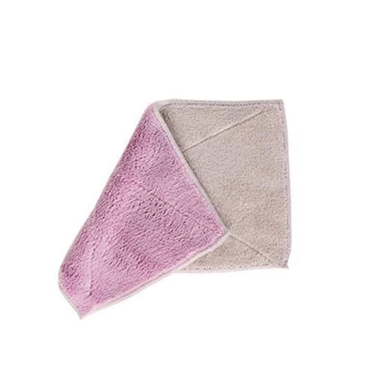 Kök Badrum Tvåfärgad Absorberande Tvätt Rengöring Handduk Disktrasa Trasa