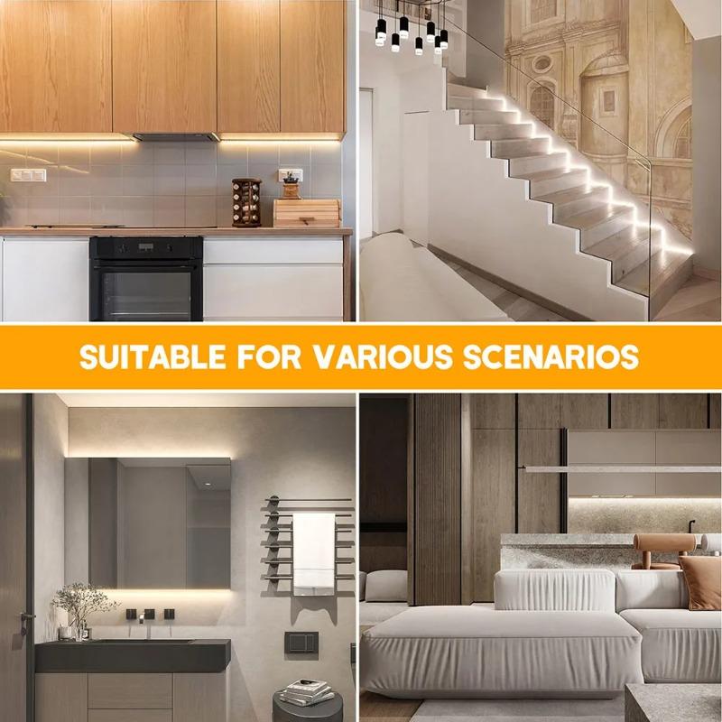 5/2m High Bright S Shape Zigzag Led Strip Foldable Letter Sign Logo Flexible Tape 120 leds/m 12v 24v  6MM 3000k 4000k 6000k 10000k