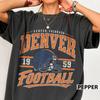 Denver Football Vintage Style Shirt Retro Fan Gift Game Day Tee