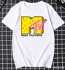 Mtv Classic Retro Tv Signal Logo Tshirt 80s And 90s Retro Mtv Family Wear Girls Music Tv Signal Logo Unisex Clothing Retro