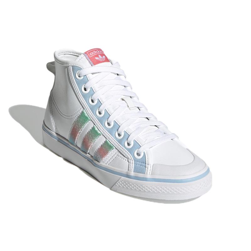 Adidas Nizza Hi 'White Blue Green' Women's Sneakers GZ2796