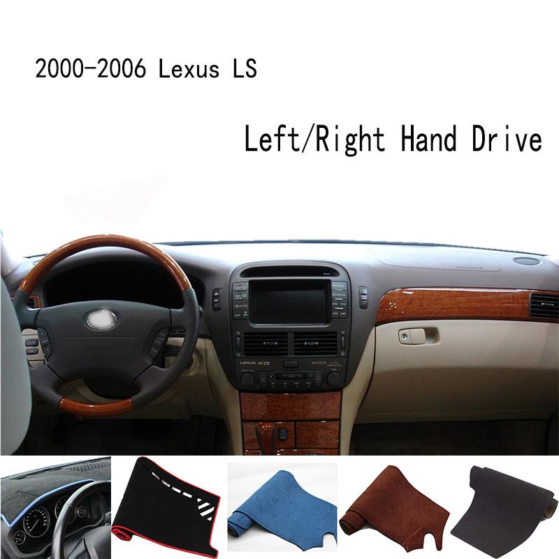 

Для 2000-2006 Lexus LS F3 430 Dashmat Dashboard Cover Instrument Panel Sunscreen Pad Decorations Left Hand Drive чёрный