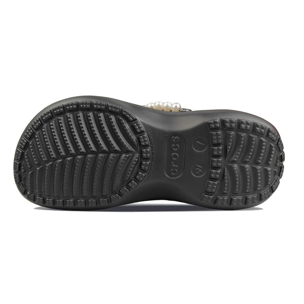 Crocs Classic Platform Clog Beach Walk Ocean Stars Trend Sweet Cool Hole Shoes Women's Black Blue