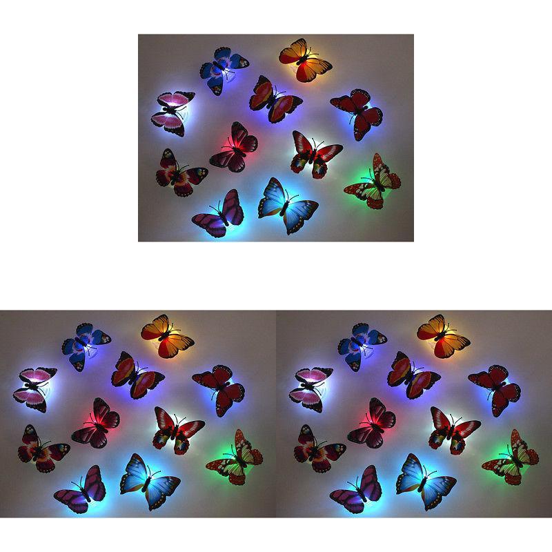 Premium Quality Led Night Light Pat Touch Emergency Butterfly Lamp For Wall Decoration