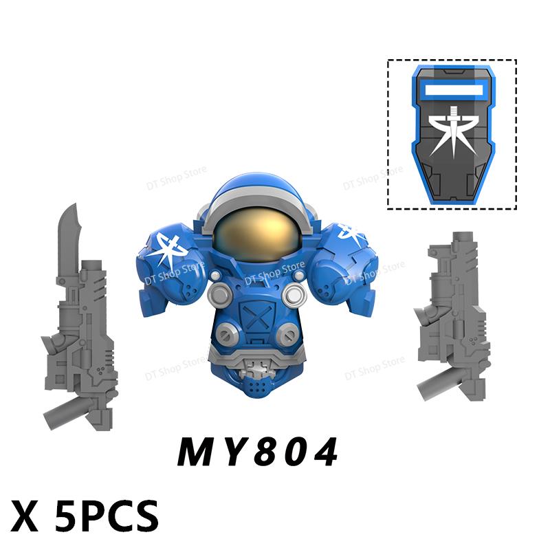 MY801-805 NEW Games Mini Action Figures Bricks Assembly Building Blocks Accessory Toys for Children gifts