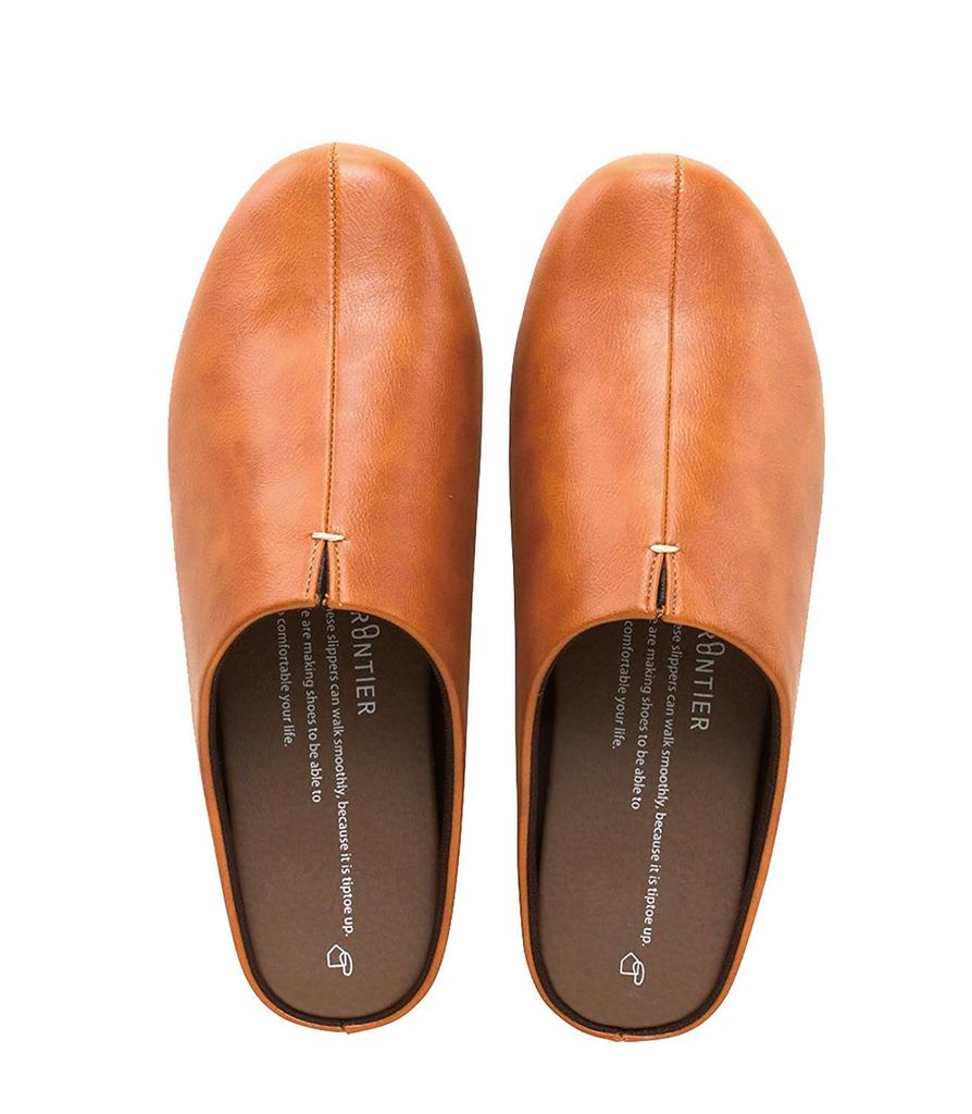 Room shoes designed for Simple design and comfortable Rooms size walking. fit. (camel, L)