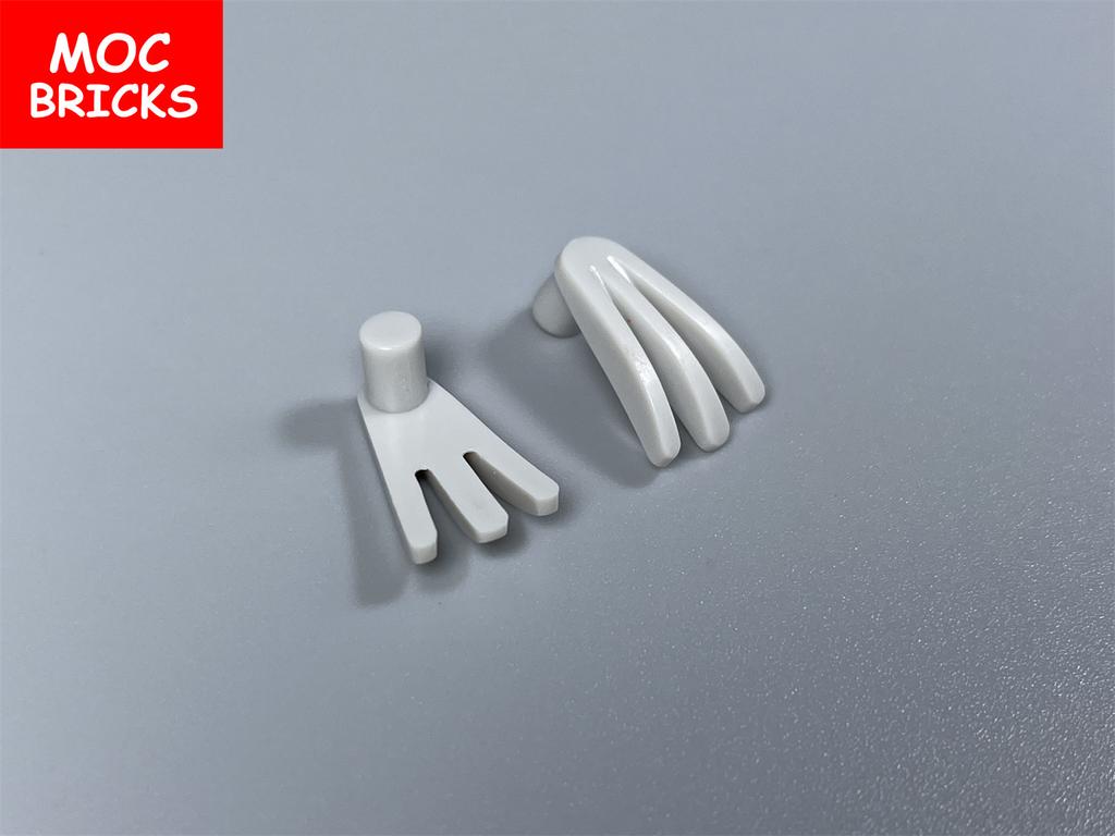 10pcs MOC Bricks Figure Hands 10187 Luminous Claw Fighter Weapon Tool DIY Toys Educational Building Blocks Kids Gifts