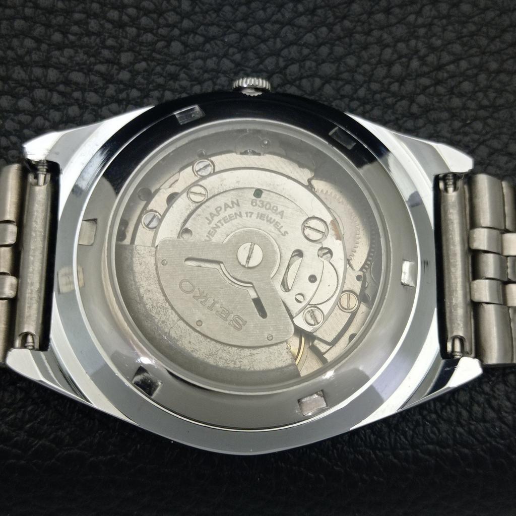 AUTOMATIC VINTAGE REFURBISHED SEIKO 5 6309A JAPAN MENS GREEN WATCH A441711-1 Sk-a441711