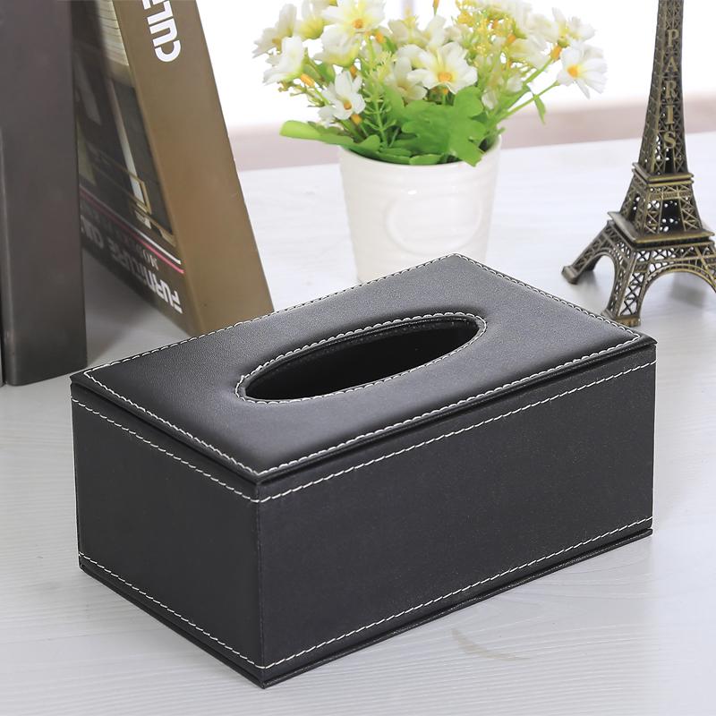 Leather Anti-moisture Household Tissue Storage Box Tissue Box High Quality Car Tissue Paper Dispenser Tissue Storage Container