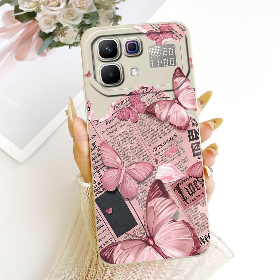 For Infinix Note 60 Pro Note60 Cute Cat Flower Cartoon Phone Case For Infinix Note 60 60Pro 5G Soft Silicone Covers Bumpers