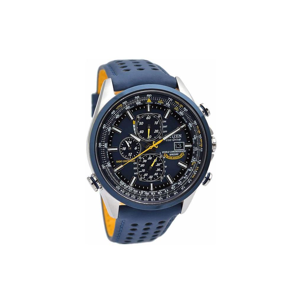 Citizen Promaster Serie Eco-Drive Blue Angel Saphirglas Ewiger Kalender Lederarmband Solar-Quarzwerk Herrenuhren AT8020-03L