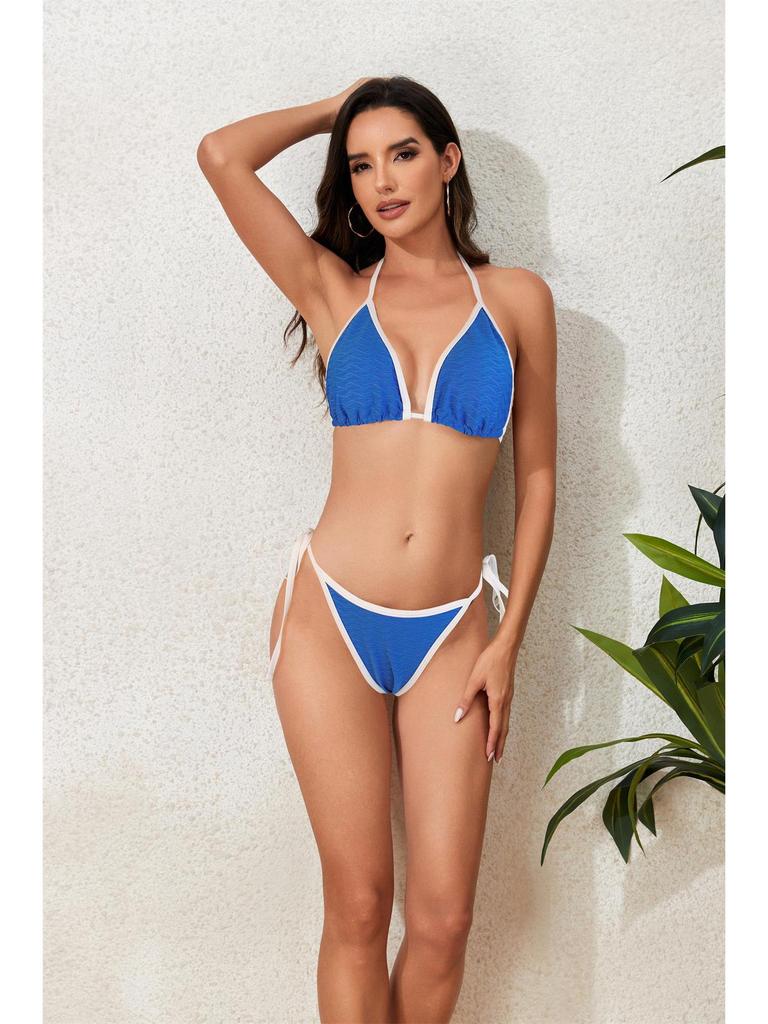 2025 Sexy Lace-up Bikini: European & American Women's Two-piece Swimsuit Set