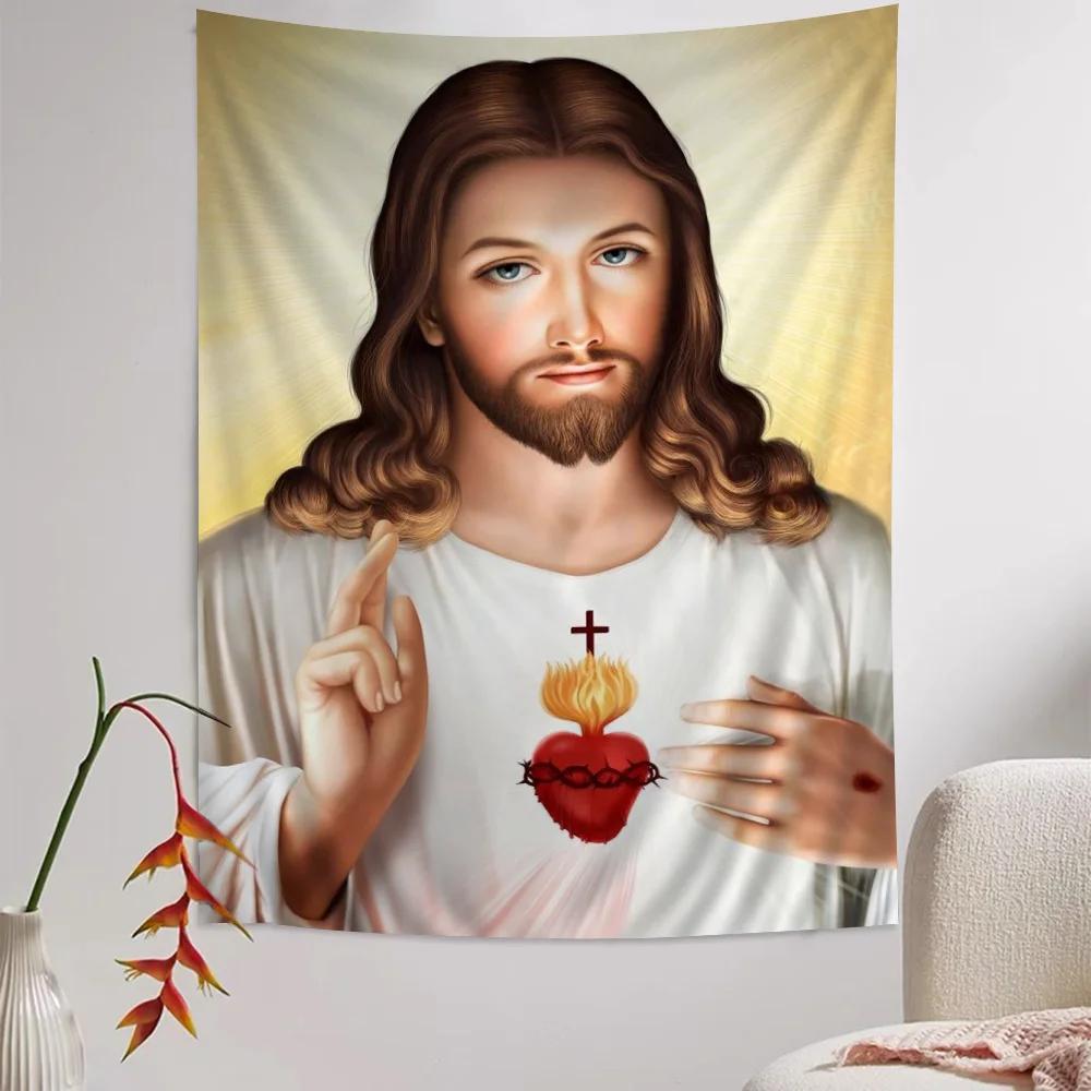 Cristo Jesus Hanging Bohemian Tapestry Indian Buddha Wall Decoration Witchcraft Bohemian Hippie Cheap Hippie Wall Hanging