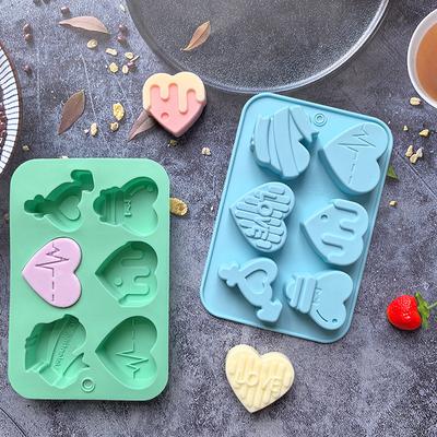 Heart Shaped Silicone Cake Mold Chocolate Pastry Diy Baking Decoration Kitchen Tool