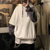 Two-piece Sweatshirt Men's Hooded Autumn Winter Trendy Ins Hip Hop Top Oversize Niche High Street Jacket Coat