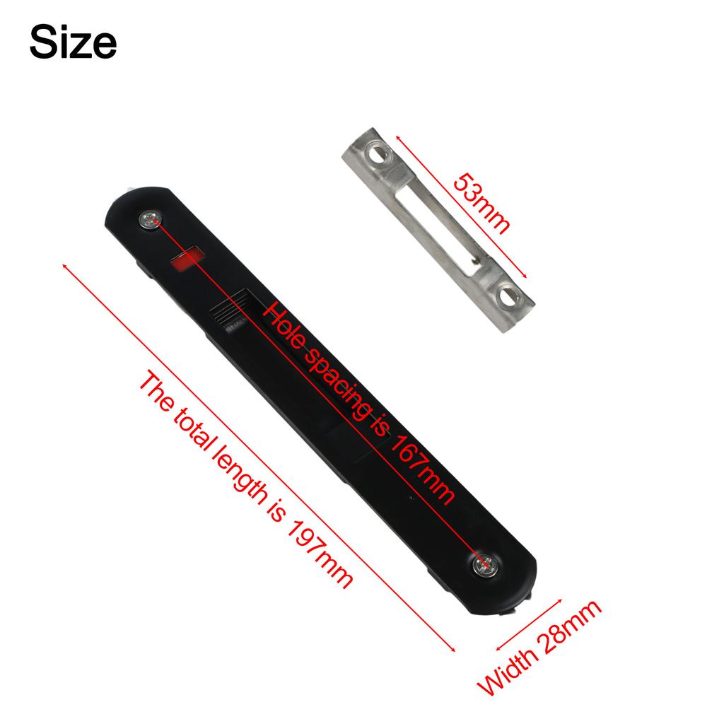 Sliding Door Lock Sliding Door Single Side Hook Lock Glass Door Strip Lock Hook Lock Home Hardware Accessories