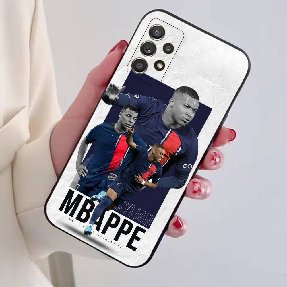 Football S-Star M-MbappeS-S Phone Case For Samsung S25,S24,S21,S22,S23,S30,Ultra,S20,Plus,Fe,Soft Silicone Black Cover