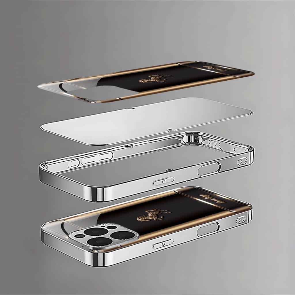 Coque de téléphone élégante "Lucky" Cheval étuis de téléphone mode Pour iPhone 17 étui Coque de téléphone en verre pour iPhone 17 16 15 14 13pm Pro Plus