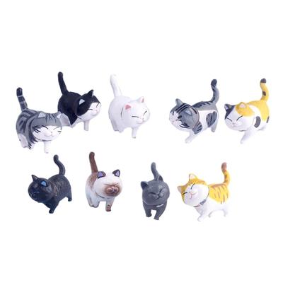 Cute Cat Ornaments Kid Toy Miniature Figurines Home Decorations Kitten Statue