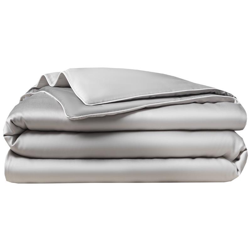 Class A Ice Silk Summer Quilt Set - Cooling, Water Washable, Embroidered, Air Conditioning Friendly, Thin Quilt for Naked Sleep