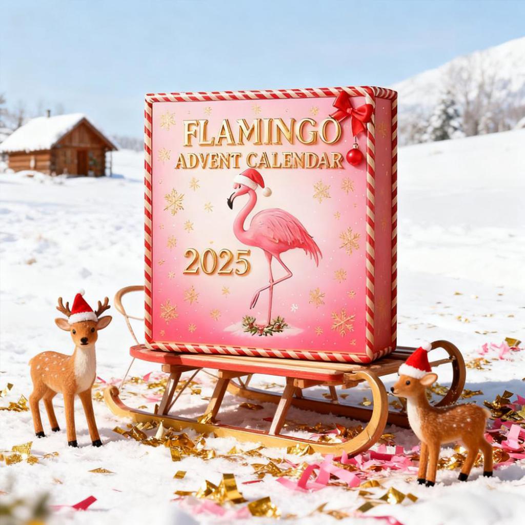 Odpočítávací kalendář obsahuje 24 dárků, odpočítávací kalendář a překvapení.