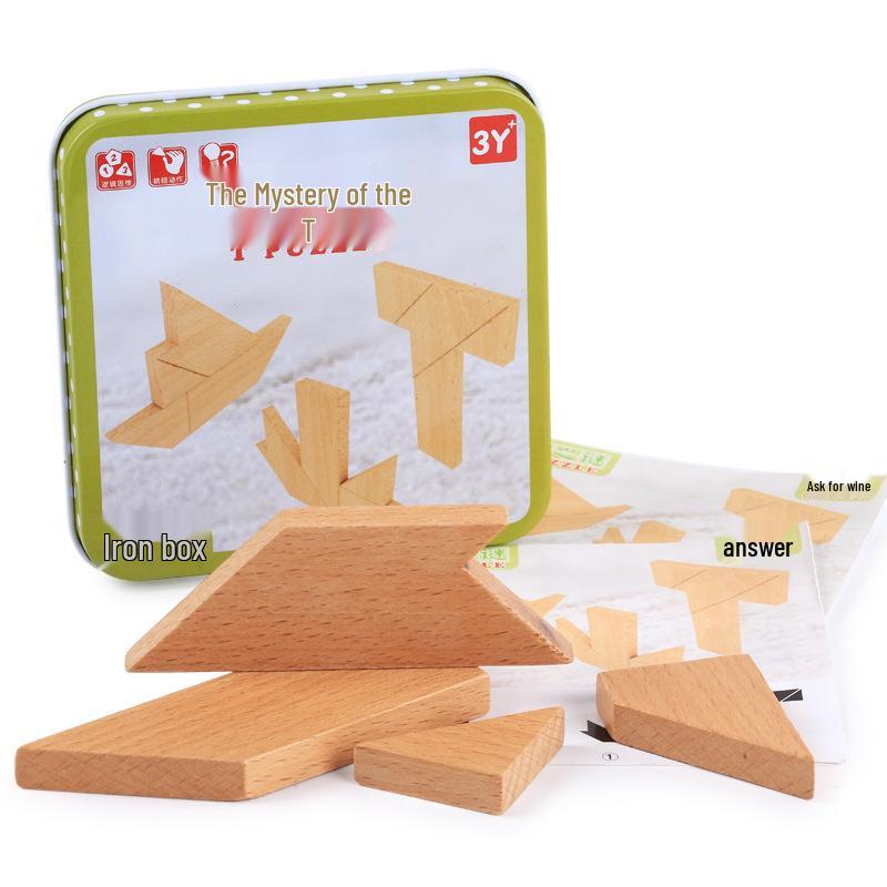 Tangram Tetris Puzzle Blocks: Educational Toys for Kids
