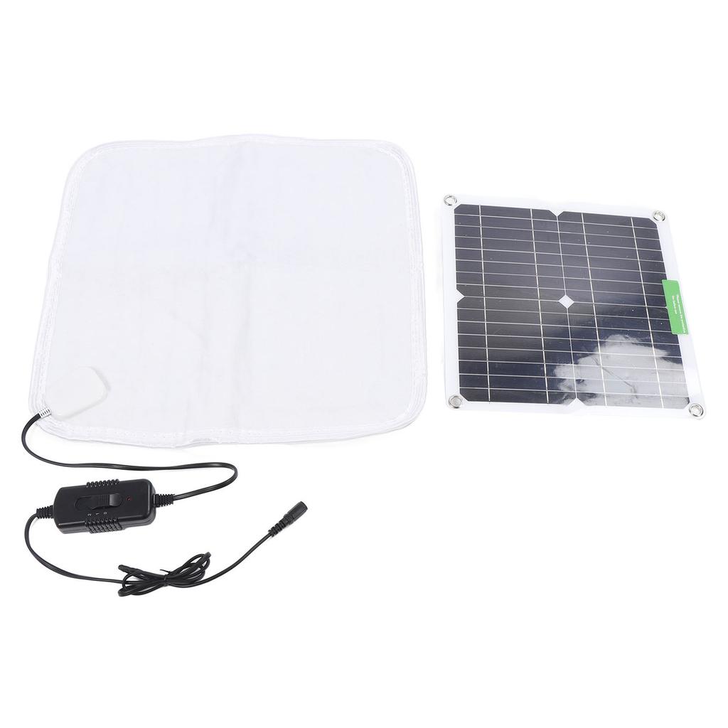 Solar Panel Heating Blanket 12V 50W Rapid Uniform Heating Soft Portable Pet Heating Pad for Car