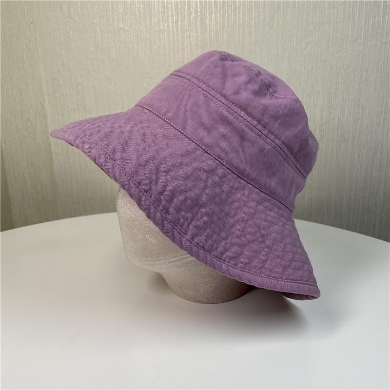 Süßer Fischerhut Kinder einfarbig lässig vielseitig retro Sonnenschutz Gesichtsschutz Beckenhut