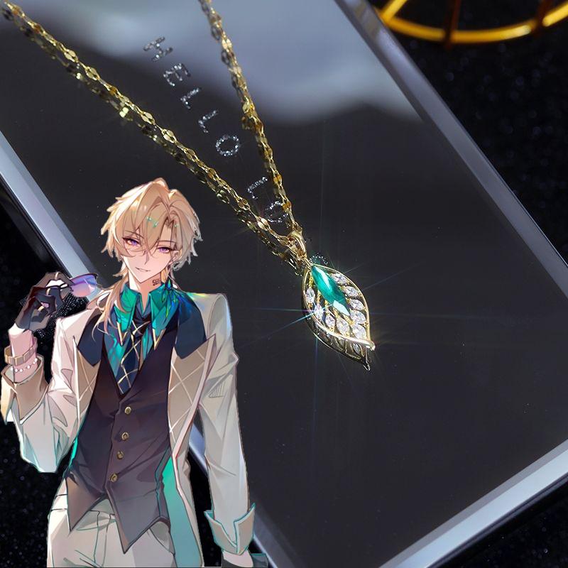 

Игра Honkai Star Rail Авантюрин Косплей Ожерелье Унисекс Золотая Цепочка Сплава Колье Драгоценный Камень Алмазный Лист Подвеска Ювелирный Аксессуар Опора