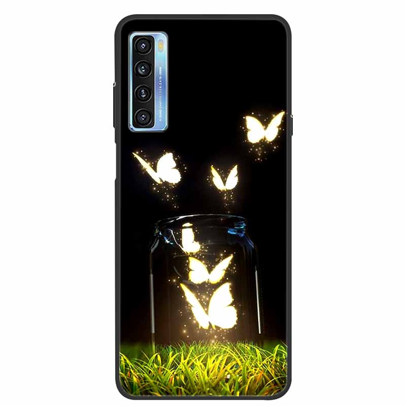 For TCL 20L Case Cute Painted Soft Silicone Back Cover for TCL 20L+ Plus T775H Phone Cases TPU Bumper For TCL 20S 20 L T774H