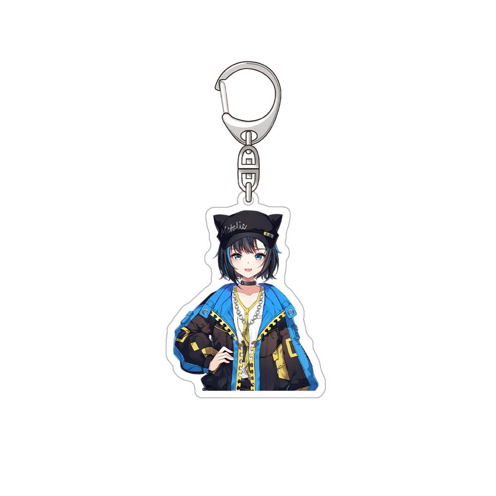Nijisanji Aza Michiya Kouichi Inochi Urushiha Hunger Mikoto Miki Kioi Kima Tabbiito HD Acrylic Keychain Bag pendant anime goods