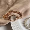 Exquisite Women Watch Light Luxury Quartz Wristwatch Fashionable Golden Wrist Watch  Casual Wear