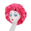 Ladies Satin Ribbon Round Cap Satin Bow Nightcap Hair Care Cap Extra Large Beauty Hair Care Cap