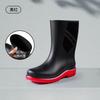 Fashion Fashion Men's Medium Tube Rain Boots Outdoor Anti-Slip Rubber Galoshes Shoes for Men Waterproof Fishing Shoe Botas Lluvia Hombre