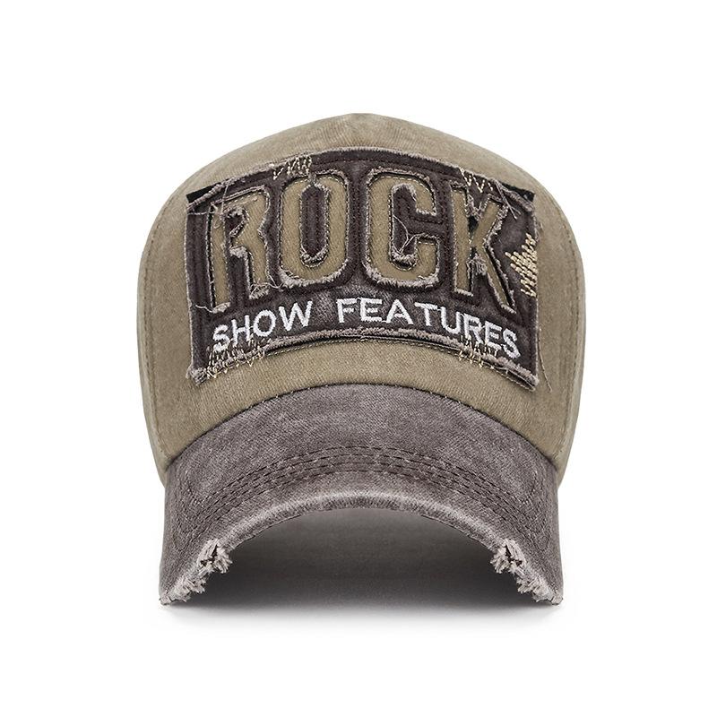 Zerrissene Hüte Damen Retro Herren Baseballkappen Gewaschene Beschichtung Gealterte Baseballkappen Frühling und Herbst Freizeit Sonnenhüte
