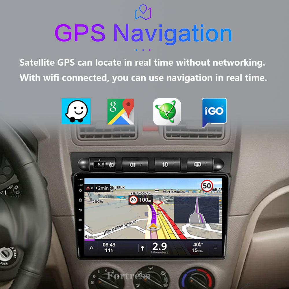 Android 13 For Kia Picanto SA Morning 2004 - 2007 Car Radio Player Stereo Multimedia WIFI BT GPS Navigation Player QLED Screen