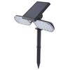 Lampada da Parete Solare con Sensore di Movimento 2 Teste IP65 Impermeabile LED ad Alta Luminosità Faretti da Giardino per