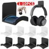 1-10pcs Universal Headphone Stand Adhesive Headphone Hook Headphone Holder for Easy Damage-Free Wall Desk Or PC Mounting