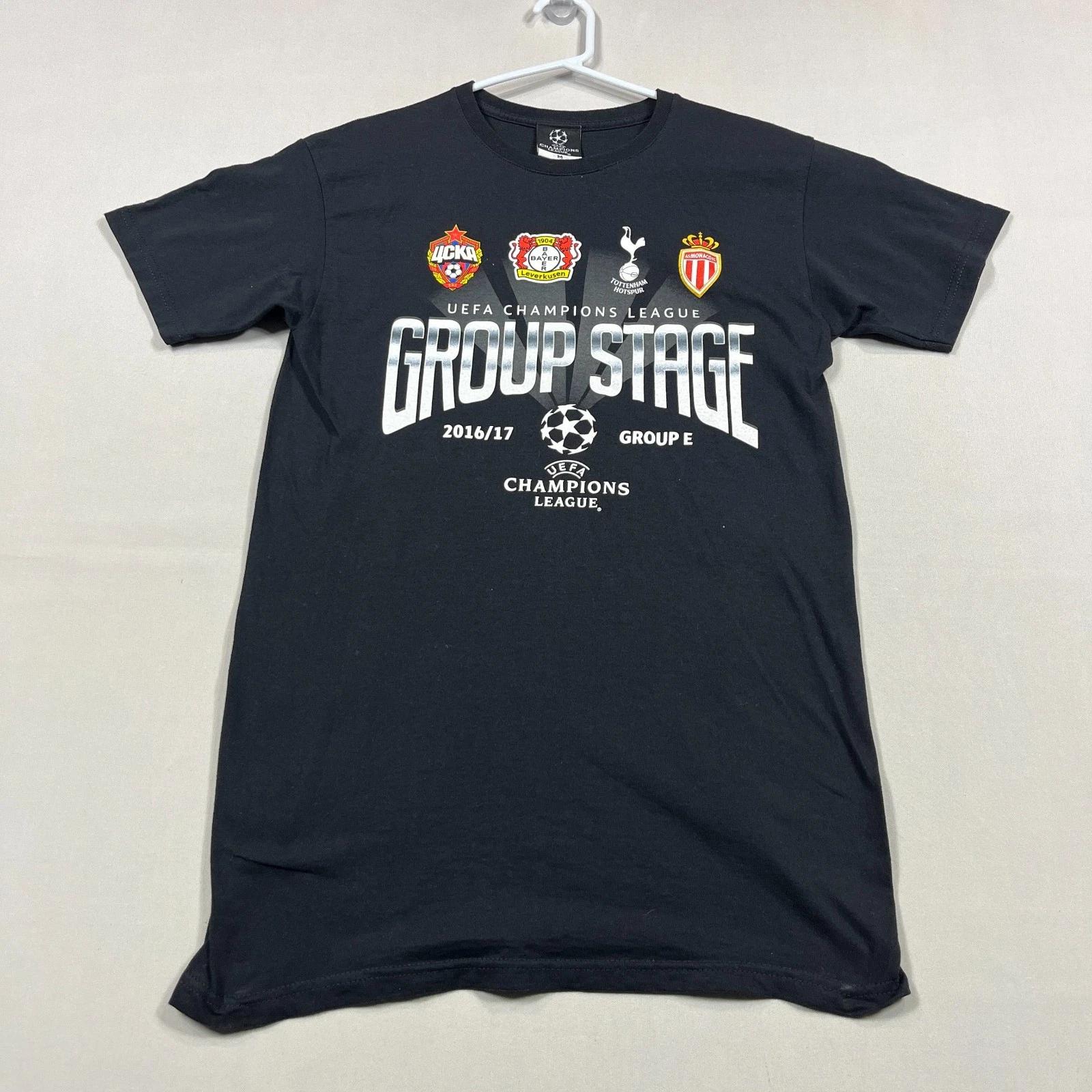 

UEFA Champions League Group Stage 2016-17 T Shirt Football Mens Medium M Slim S