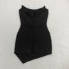 Women's Solid Color Rhinestone Sleeveless Bandage Mini Dress - New Fashion