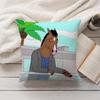 Cartoon B-BoJack H-Horseman Pillow Case Home Decoration Cushion Cover Suitable For Bedroom Car Office Sofa