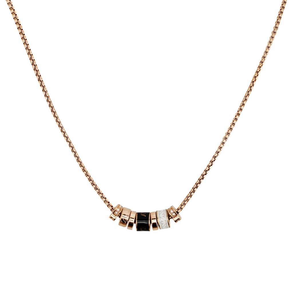 Emporio Armani Beaded Waist Pendant Necklace With Crystals Women Necklace EGS2424221