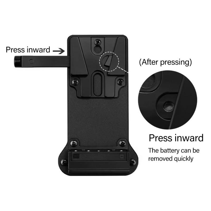 V-Lock Battery Plate Adapter V Mount Adapter Plate For F550 F750 F970 Batteries For Cameras Monitors LED Lights